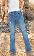 Here For A Good Time Boot Cut Flare Denim | 2 Washes-Jeans-Krush Kandy, Women's Online Fashion Boutique Located in Phoenix, Arizona (Scottsdale Area)