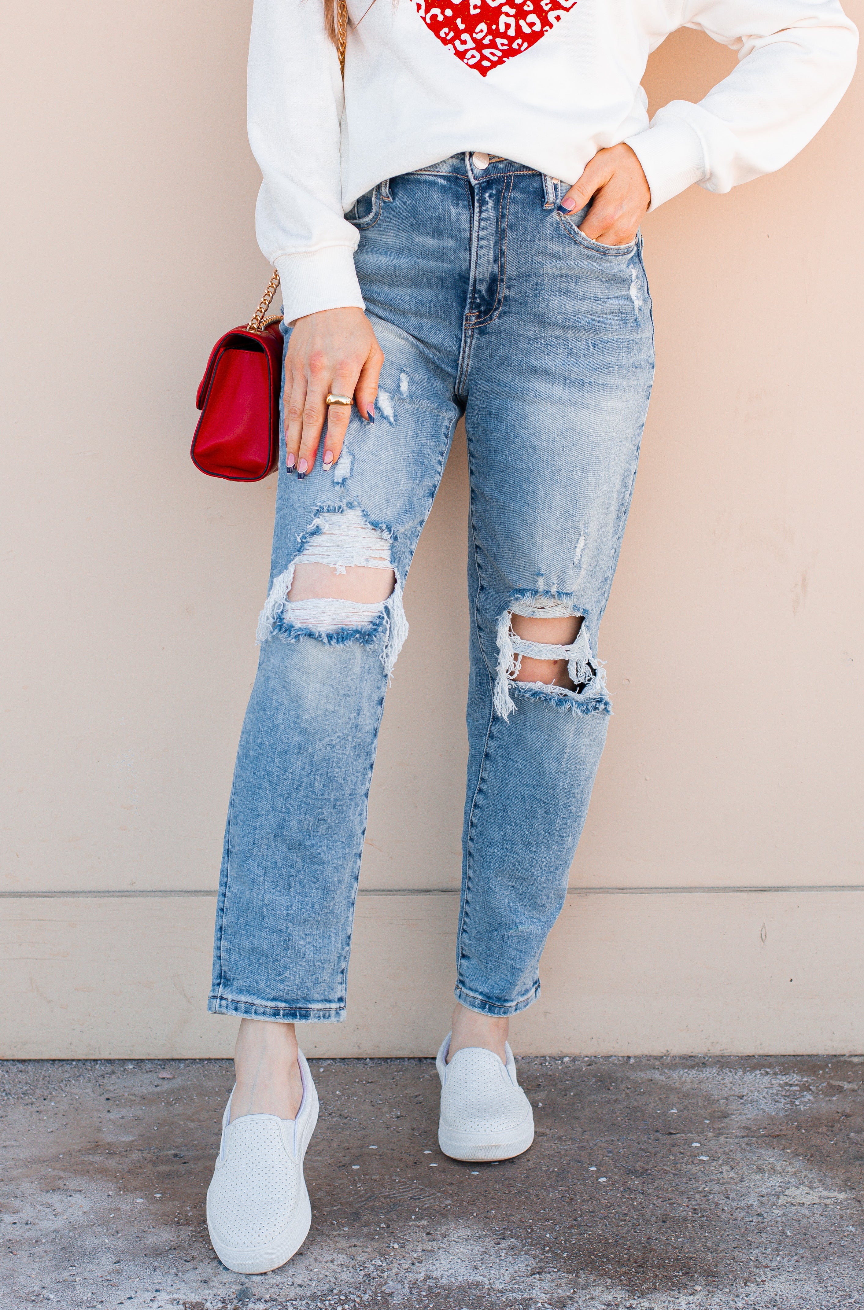 RISEN DENIM | Your New Go To High-Rise MOM Jean | PLUS/REG-Jeans-Krush Kandy, Women's Online Fashion Boutique Located in Phoenix, Arizona (Scottsdale Area)