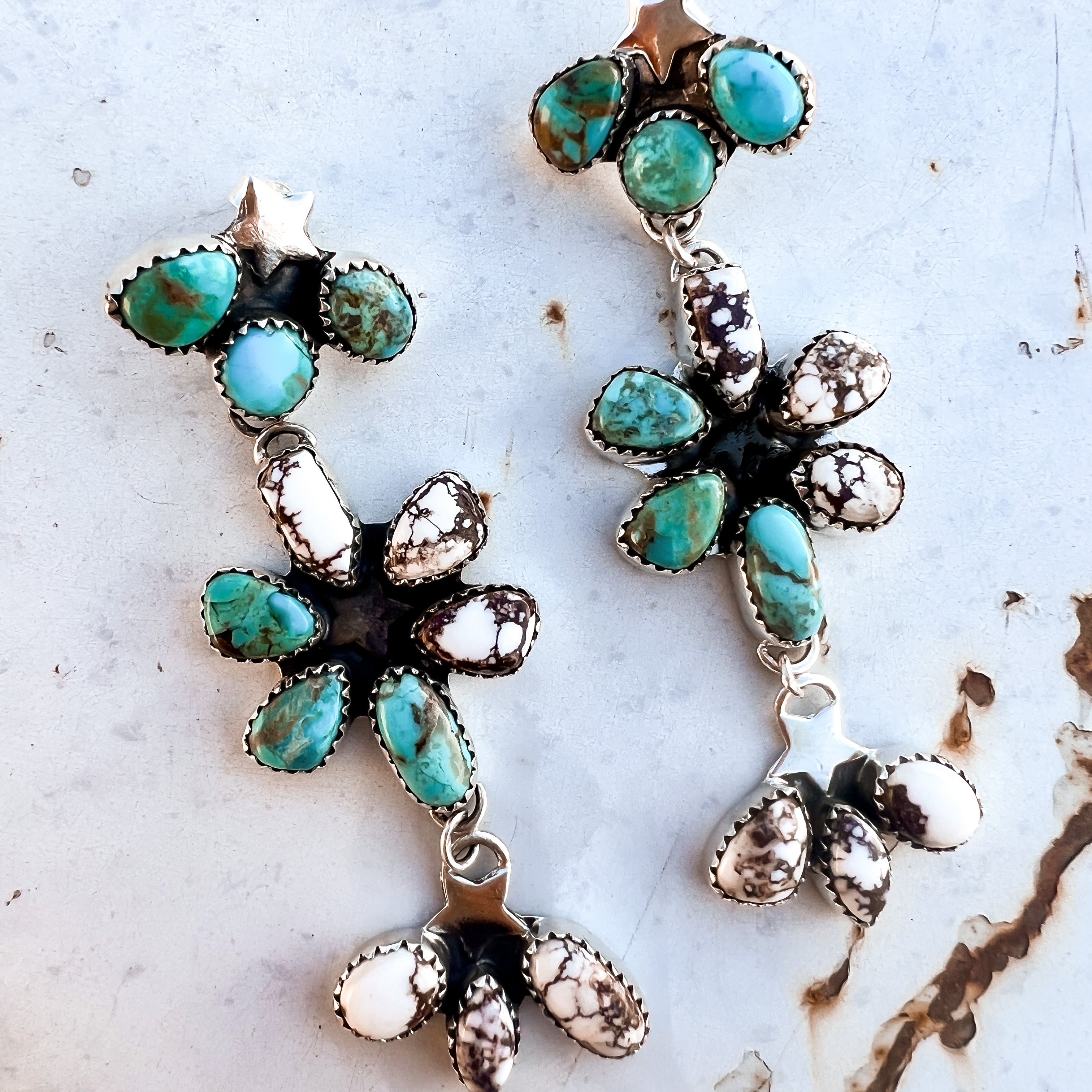 Dancing in a Field of Flowers Sterling Silver Earrings | PREORDER-Earrings-Krush Kandy, Women's Online Fashion Boutique Located in Phoenix, Arizona (Scottsdale Area)