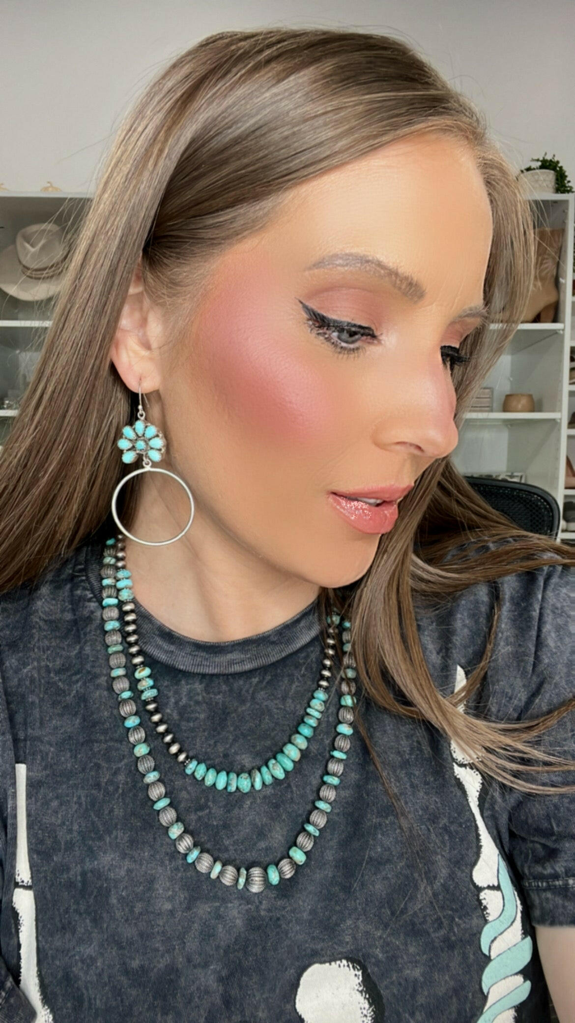 Kristyn's Blossom Hoop Earrings | MADE TO ORDER-Hoop Earrings-Krush Kandy, Women's Online Fashion Boutique Located in Phoenix, Arizona (Scottsdale Area)