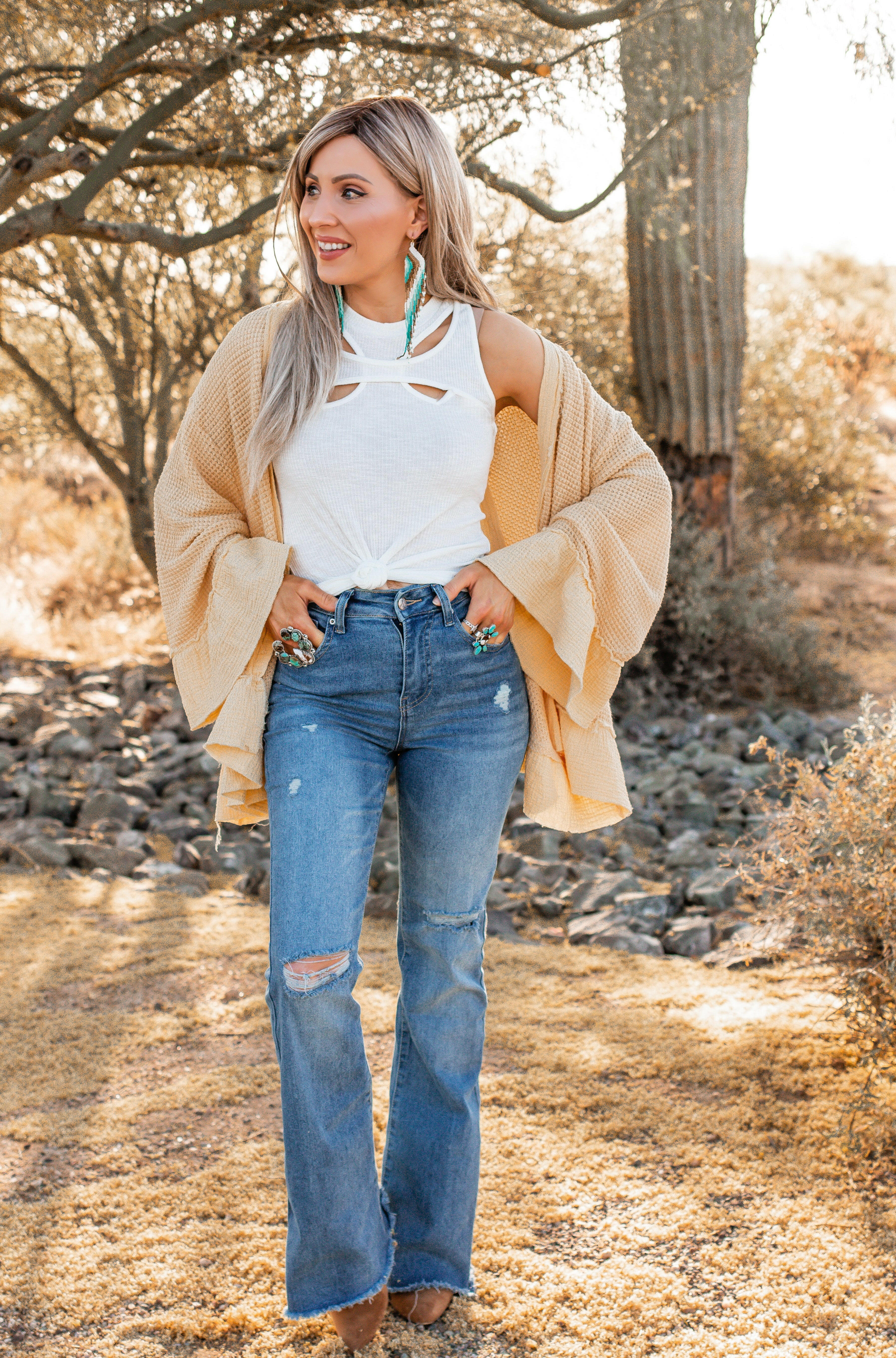 POL Oh So Sweet Sleeveless Cut Out Top-Tanks-Krush Kandy, Women's Online Fashion Boutique Located in Phoenix, Arizona (Scottsdale Area)