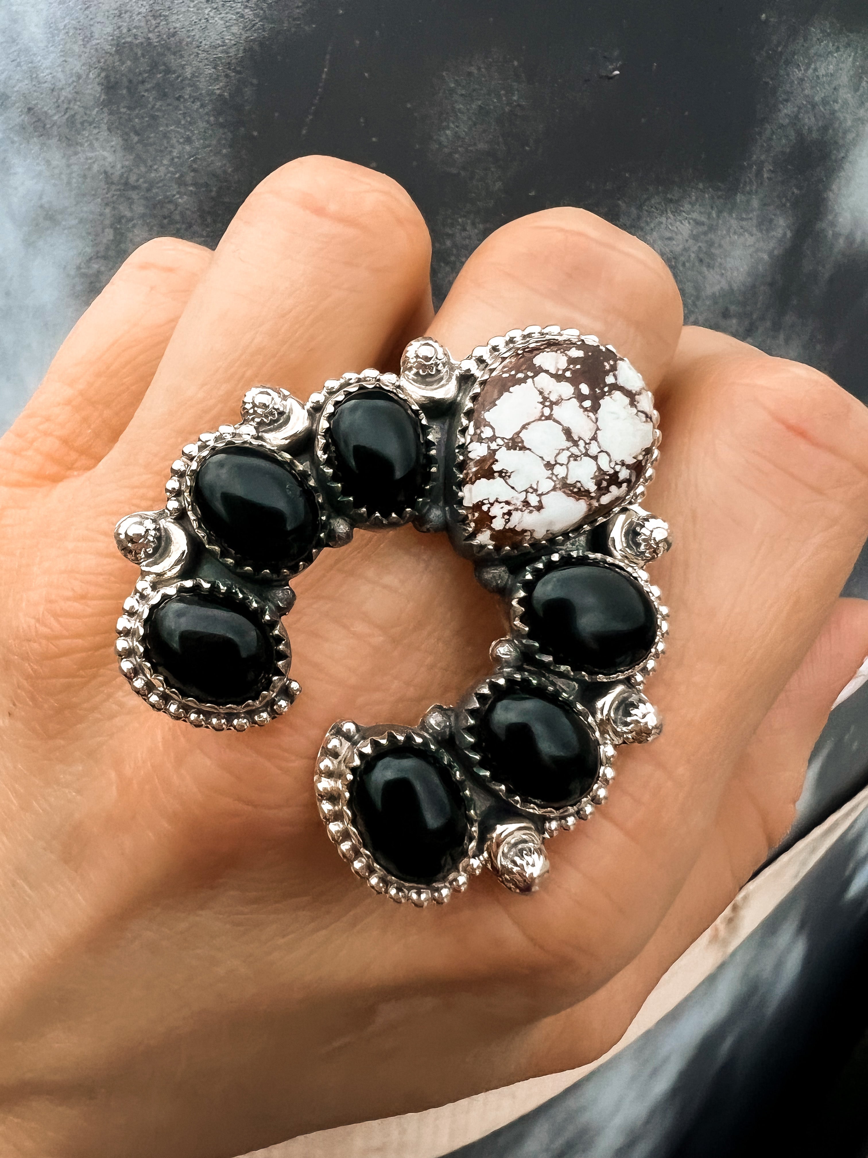 Squash blossom ring store
