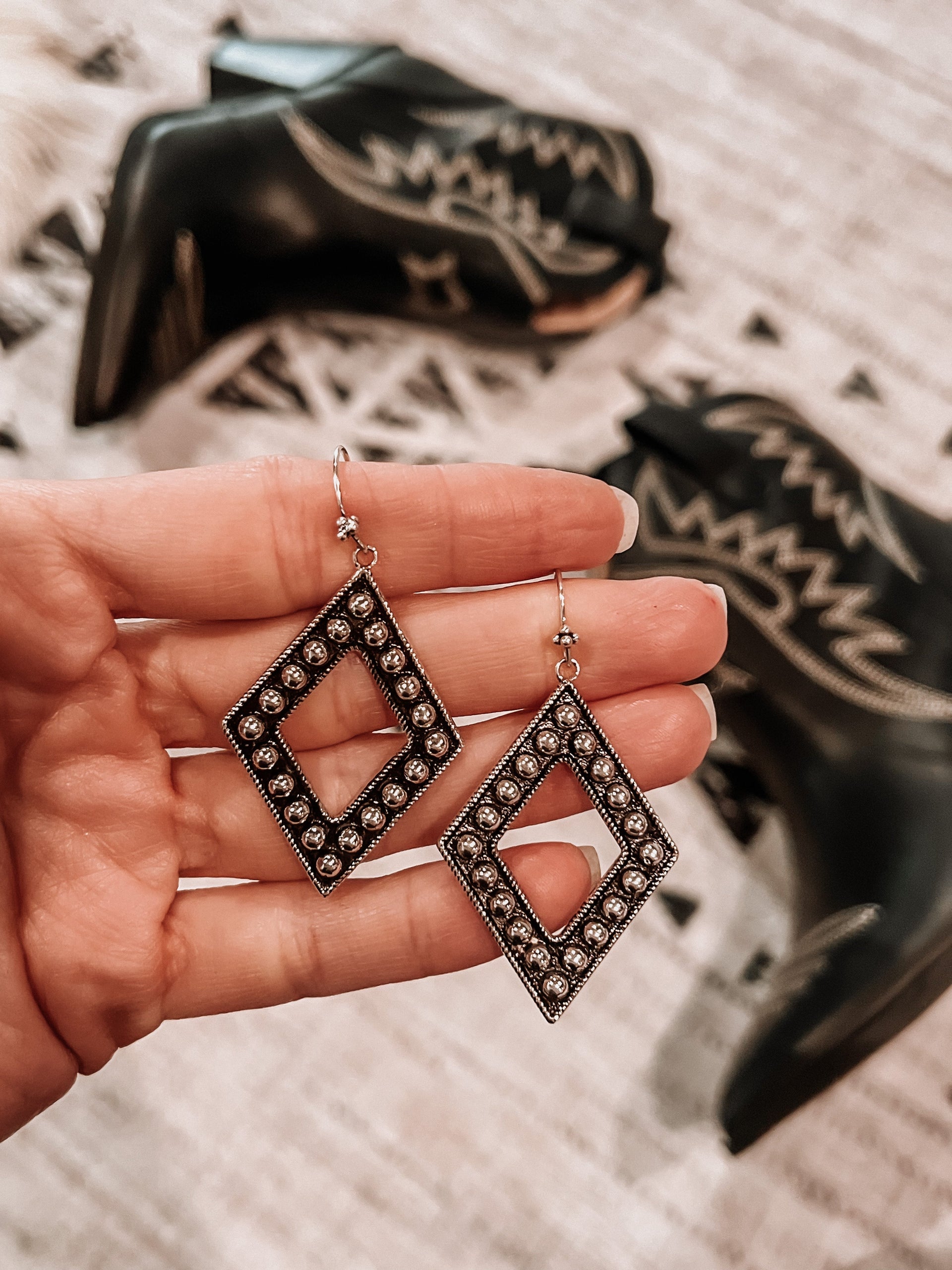 Sterling Silver Diamond Ball Earrings | PREORDER NOW OPEN!-Drop Earrings-Krush Kandy, Women's Online Fashion Boutique Located in Phoenix, Arizona (Scottsdale Area)