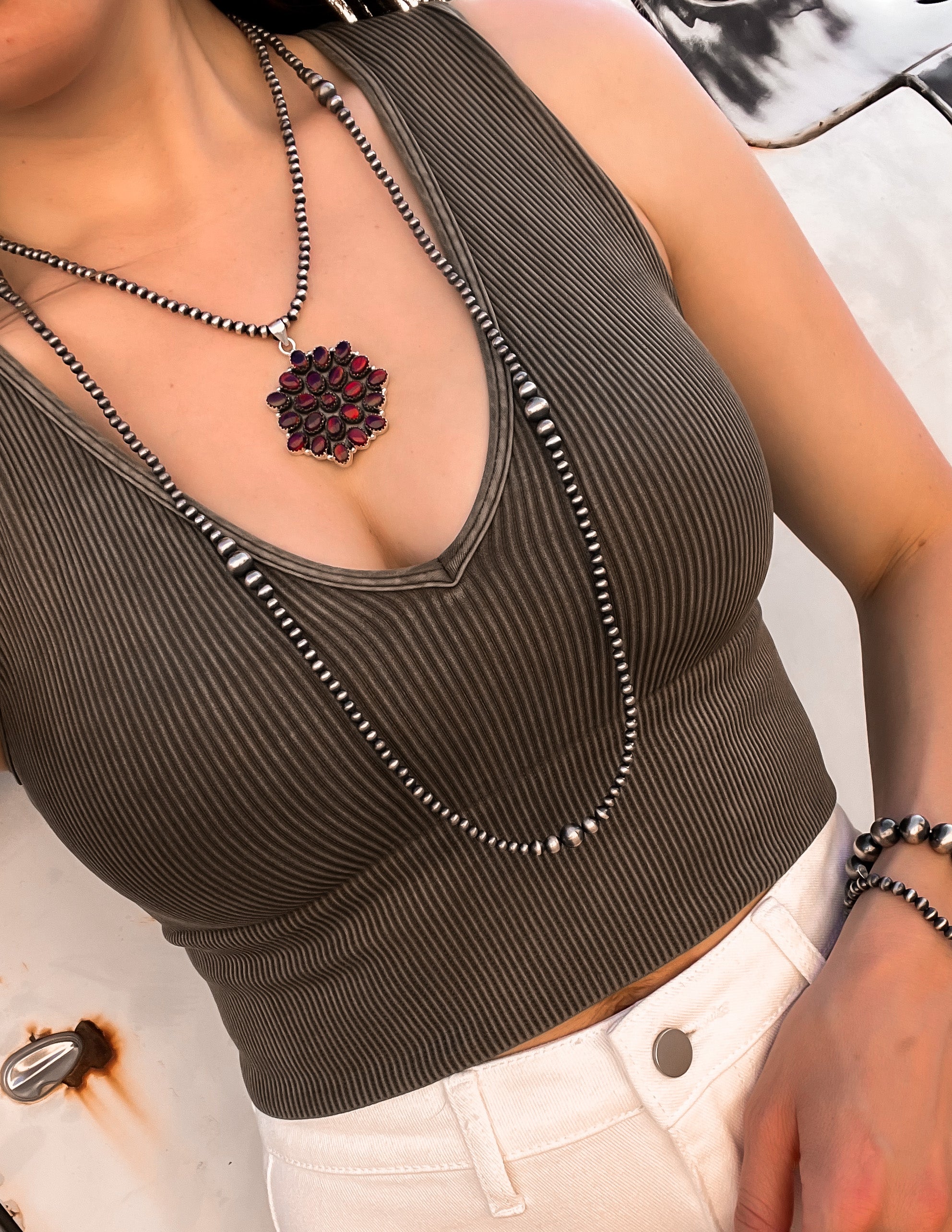 14"-36" Lengths Wild West Graduated Desert Pearl Necklaces | PREORDER NOW OPEN-Necklaces-Krush Kandy, Women's Online Fashion Boutique Located in Phoenix, Arizona (Scottsdale Area)
