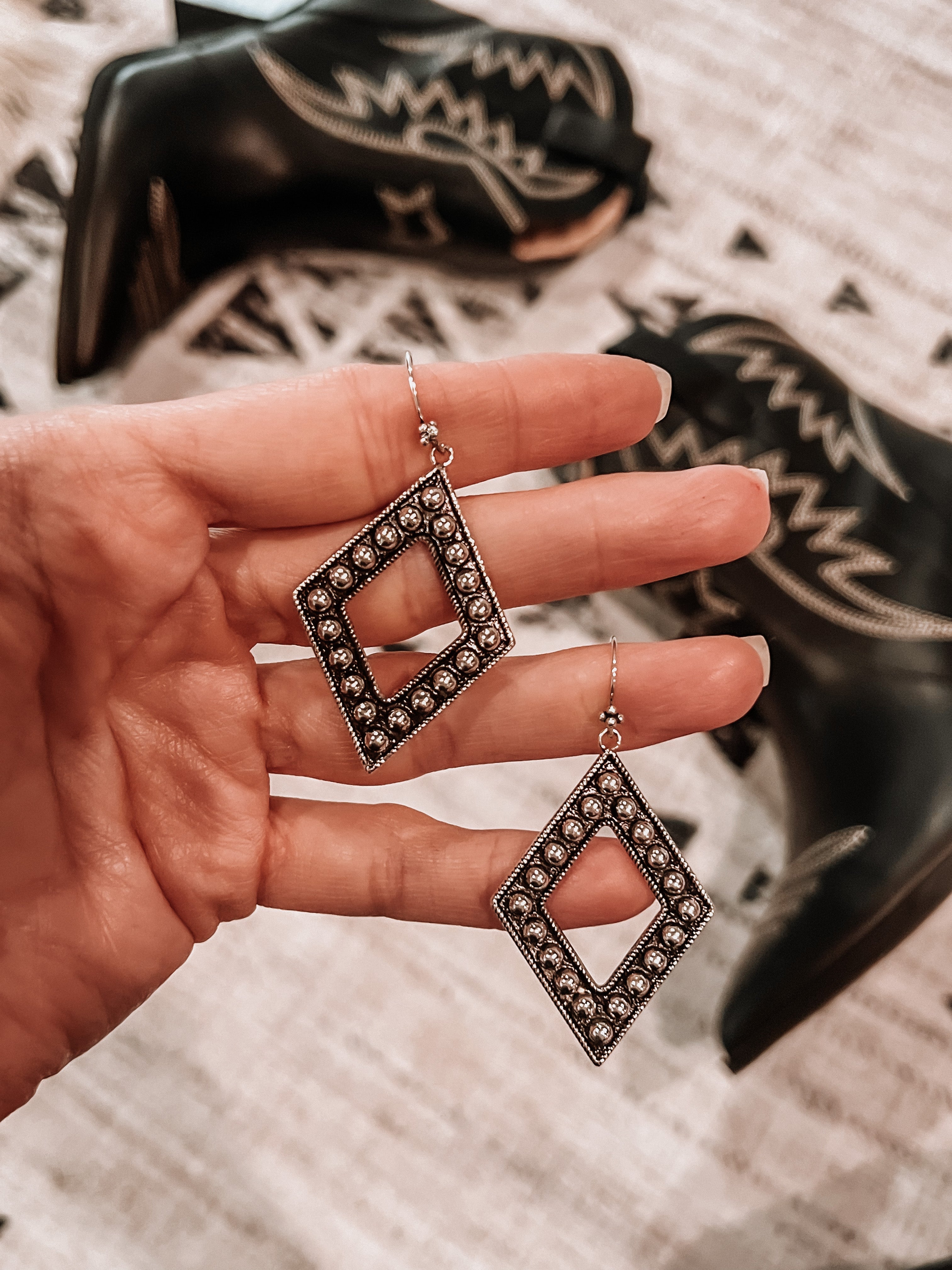 Sterling Silver Diamond Ball Earrings | PREORDER NOW OPEN!-Drop Earrings-Krush Kandy, Women's Online Fashion Boutique Located in Phoenix, Arizona (Scottsdale Area)