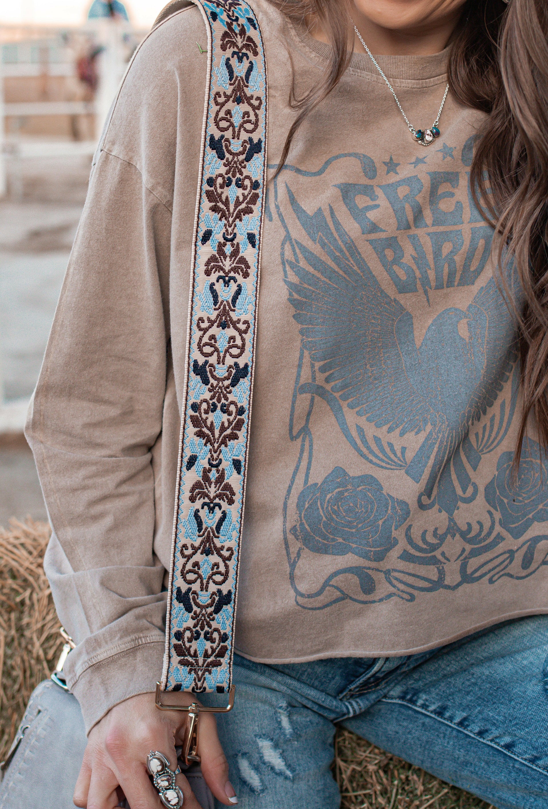 Adventure Begins Guitar Strap | 6 Colors!-Purses & Bags-Krush Kandy, Women's Online Fashion Boutique Located in Phoenix, Arizona (Scottsdale Area)