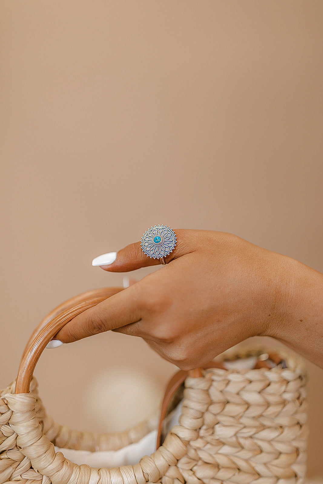 Boho Dainty Turquoise Ring-Dainty Rings-Krush Kandy, Women's Online Fashion Boutique Located in Phoenix, Arizona (Scottsdale Area)