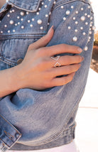 Double Open Diamond Crystal Ring-Rings-Krush Kandy, Women's Online Fashion Boutique Located in Phoenix, Arizona (Scottsdale Area)