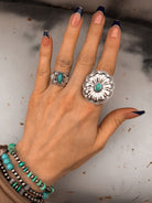 Blooming Boho Sterling Silver Ring, multiple stone options | PRE ORDER NOW OPEN-Cluster Rings-Krush Kandy, Women's Online Fashion Boutique Located in Phoenix, Arizona (Scottsdale Area)