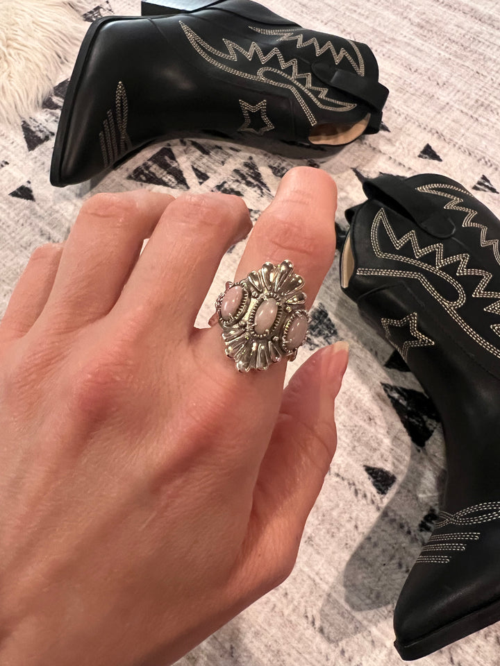 Free As The Wind Triple Stone Ring-Rings-Krush Kandy, Women's Online Fashion Boutique Located in Phoenix, Arizona (Scottsdale Area)