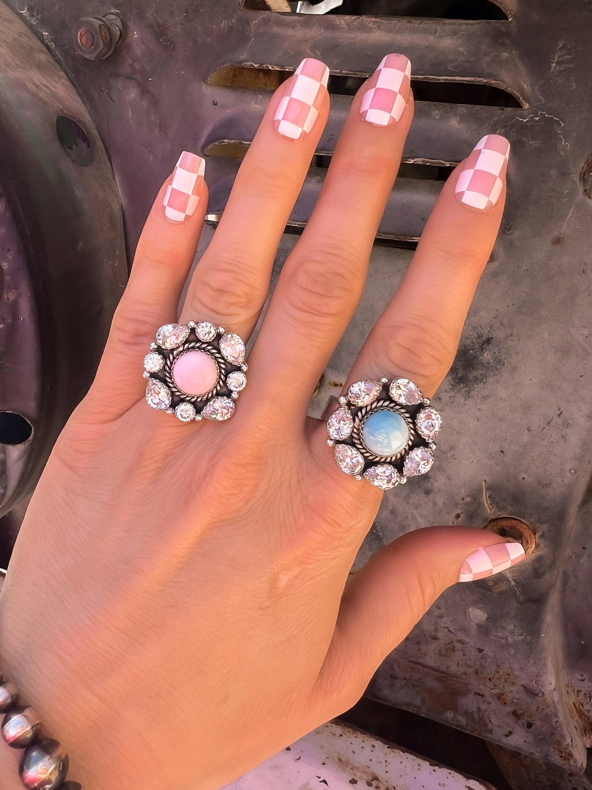 Crystal Krushes Stone Rings-Rings-Krush Kandy, Women's Online Fashion Boutique Located in Phoenix, Arizona (Scottsdale Area)