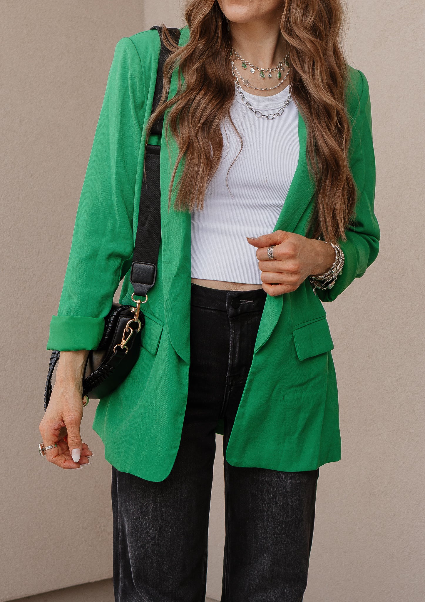 After Hours Long Sleeve Blazer-Blazers-Krush Kandy, Women's Online Fashion Boutique Located in Phoenix, Arizona (Scottsdale Area)