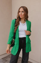 After Hours Long Sleeve Blazer-Blazers-Krush Kandy, Women's Online Fashion Boutique Located in Phoenix, Arizona (Scottsdale Area)