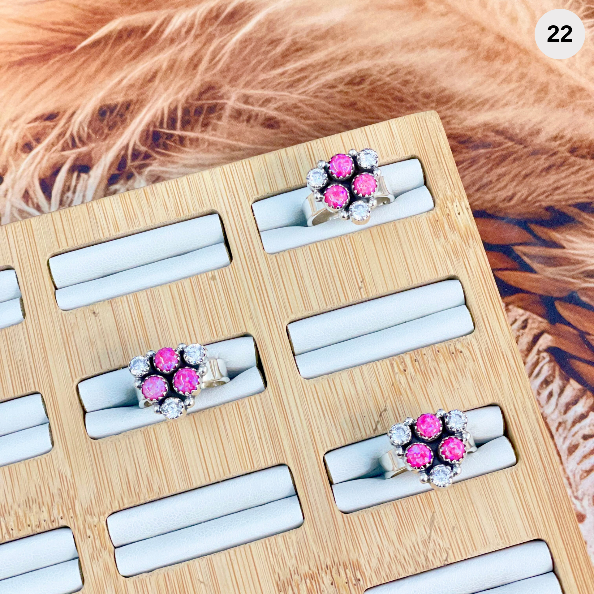 Pink Mirage Crystal Stone Ring-Ring Sizers-Krush Kandy, Women's Online Fashion Boutique Located in Phoenix, Arizona (Scottsdale Area)