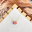 Loretta's Stripe Slab Necklace-Necklaces-Krush Kandy, Women's Online Fashion Boutique Located in Phoenix, Arizona (Scottsdale Area)