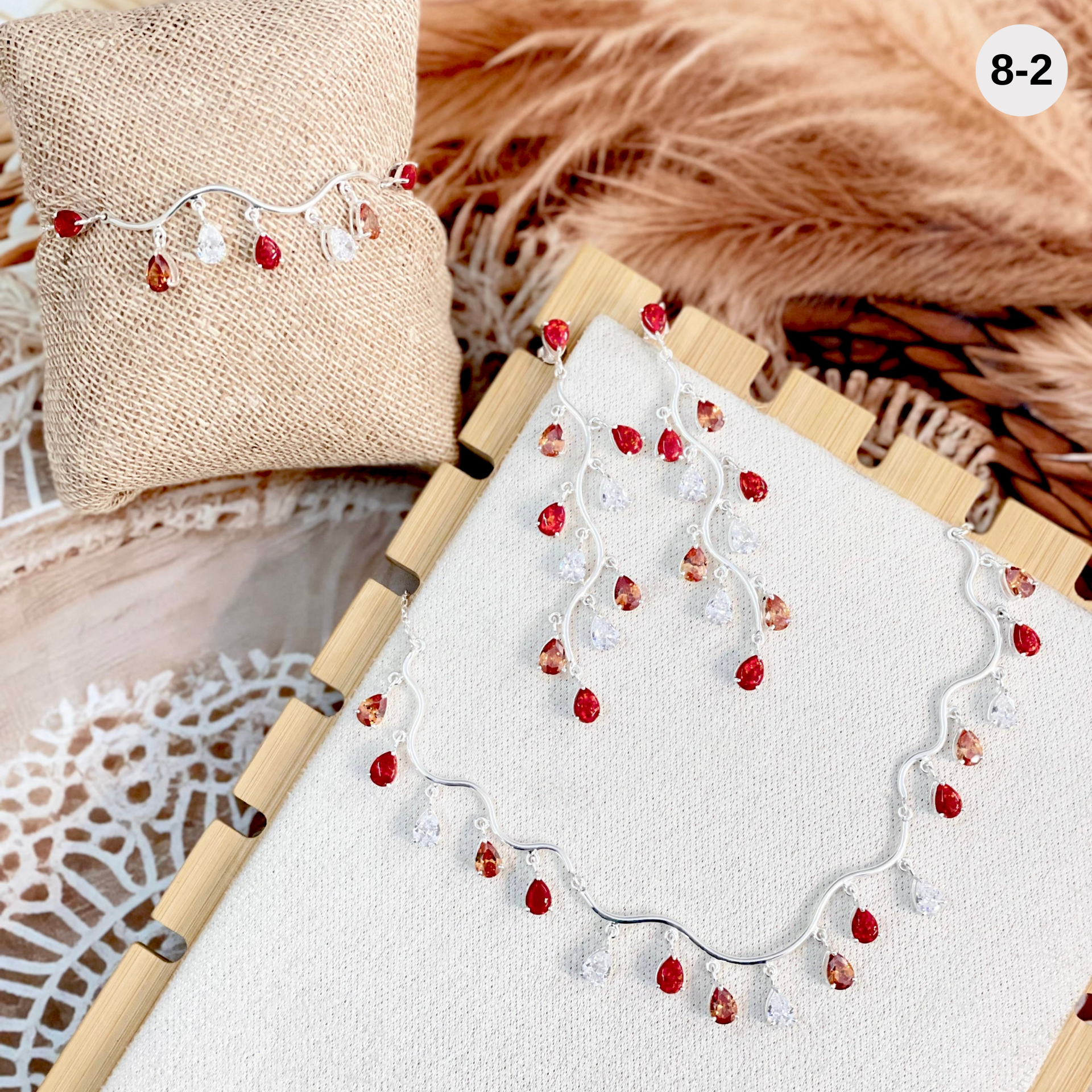 Solstice Serenade Sterling Silver & Stone Set-Necklaces-Krush Kandy, Women's Online Fashion Boutique Located in Phoenix, Arizona (Scottsdale Area)