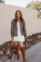 Leopard Bomber Outwear Jacket-Tops-Krush Kandy, Women's Online Fashion Boutique Located in Phoenix, Arizona (Scottsdale Area)