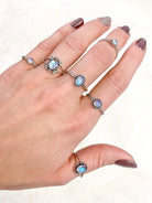 Lil Hippie Moonstone Ring-Band Rings-Krush Kandy, Women's Online Fashion Boutique Located in Phoenix, Arizona (Scottsdale Area)