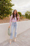 Delicate Floral Mesh Long Sleeve Top-Long Sleeve Tops-Krush Kandy, Women's Online Fashion Boutique Located in Phoenix, Arizona (Scottsdale Area)