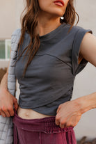 Flex Mode Cropped Active Top-2 Piece Outfit Sets-Krush Kandy, Women's Online Fashion Boutique Located in Phoenix, Arizona (Scottsdale Area)