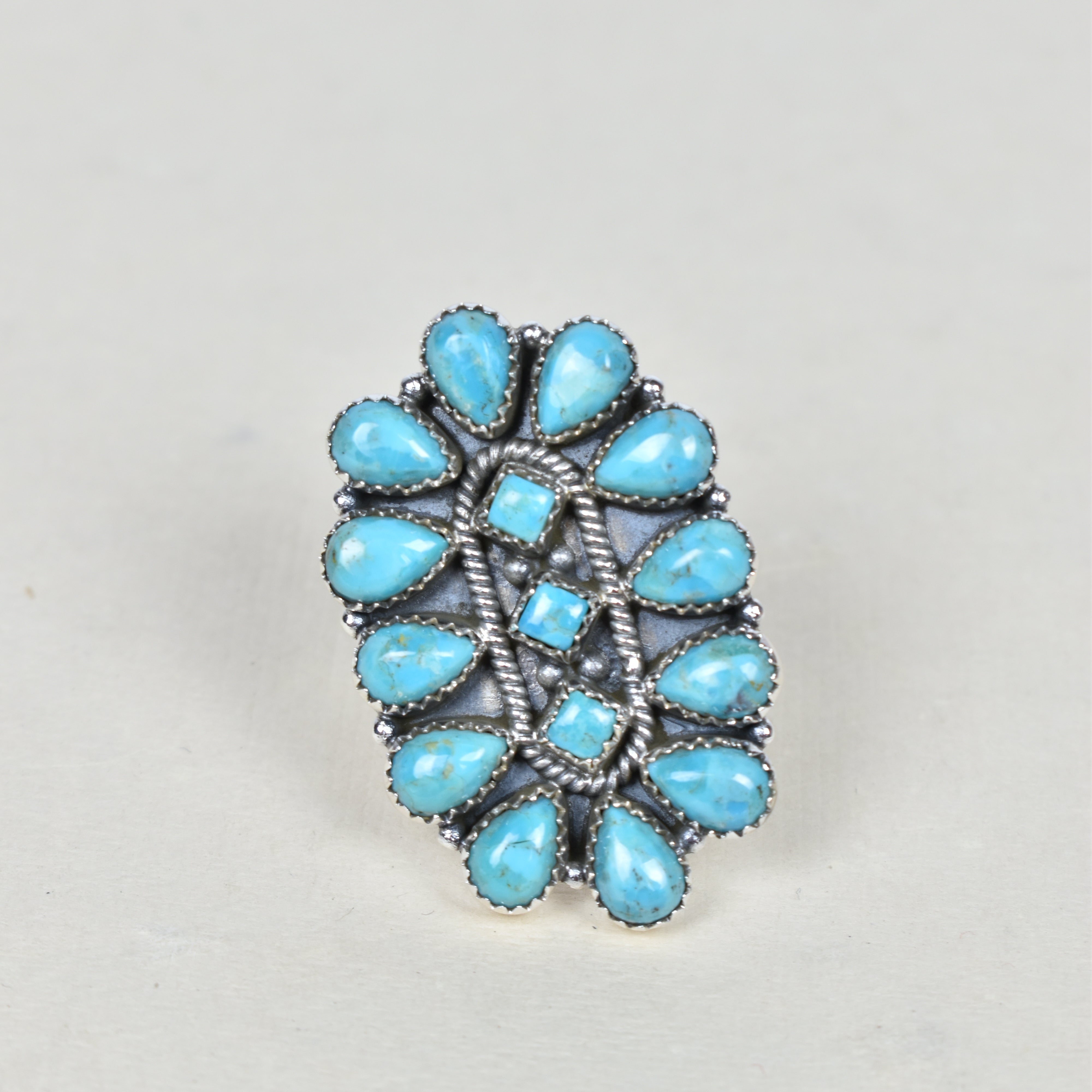 Stellar Sterling Silver Cluster Brooch Ring-Cluster Rings-Krush Kandy, Women's Online Fashion Boutique Located in Phoenix, Arizona (Scottsdale Area)