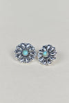 Sterling Silver Daisy Concho Stud Earrings-Stud Earrings-Krush Kandy, Women's Online Fashion Boutique Located in Phoenix, Arizona (Scottsdale Area)