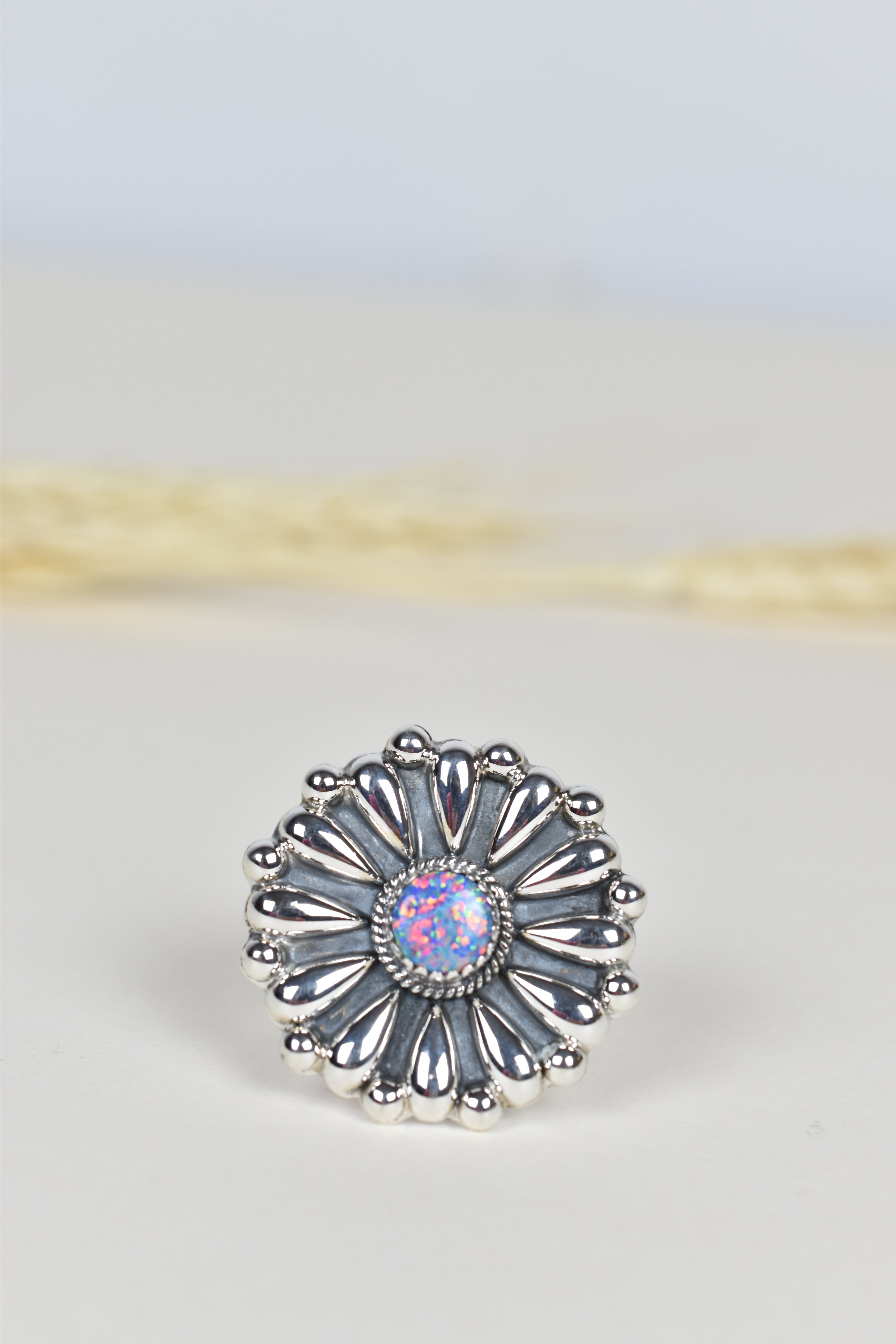 Dainty Concho Stone Ring-Rings-Krush Kandy, Women's Online Fashion Boutique Located in Phoenix, Arizona (Scottsdale Area)