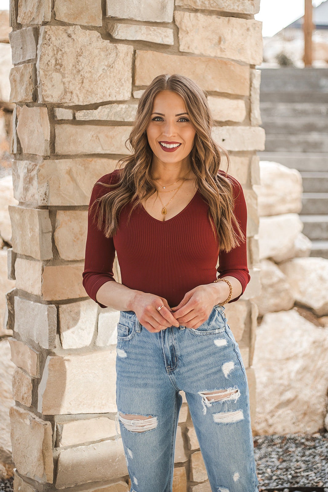 Niki Biki Right Decision V Neck Crop Top | (4 colors!)-Long Sleeve Tops-Krush Kandy, Women's Online Fashion Boutique Located in Phoenix, Arizona (Scottsdale Area)