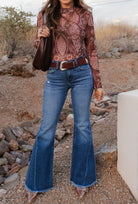 Paisley Print Long Sleeve Top-Tops-Krush Kandy, Women's Online Fashion Boutique Located in Phoenix, Arizona (Scottsdale Area)