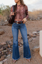 Paisley Print Long Sleeve Top-Tops-Krush Kandy, Women's Online Fashion Boutique Located in Phoenix, Arizona (Scottsdale Area)