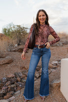 Paisley Print Long Sleeve Top-Tops-Krush Kandy, Women's Online Fashion Boutique Located in Phoenix, Arizona (Scottsdale Area)