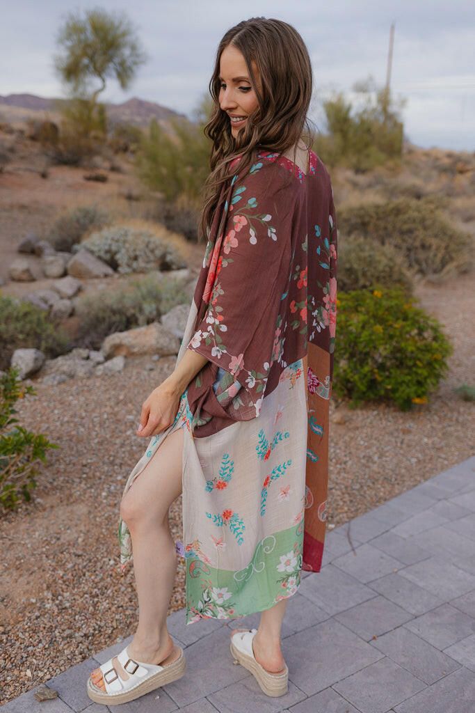 Patchwork Multi Kimono-kimono-Krush Kandy, Women's Online Fashion Boutique Located in Phoenix, Arizona (Scottsdale Area)