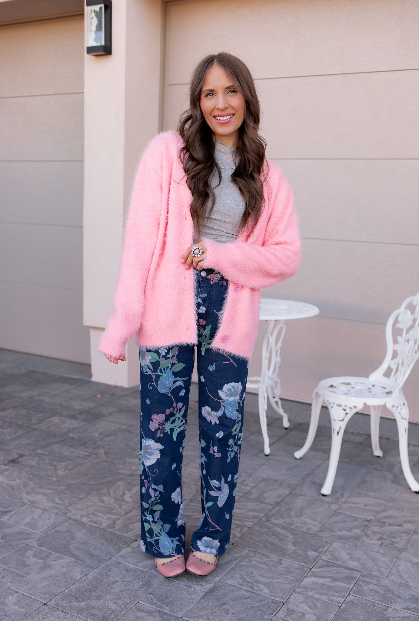 Luxe Soft Fuzzy Button Cardigan-Cardigans-Krush Kandy, Women's Online Fashion Boutique Located in Phoenix, Arizona (Scottsdale Area)