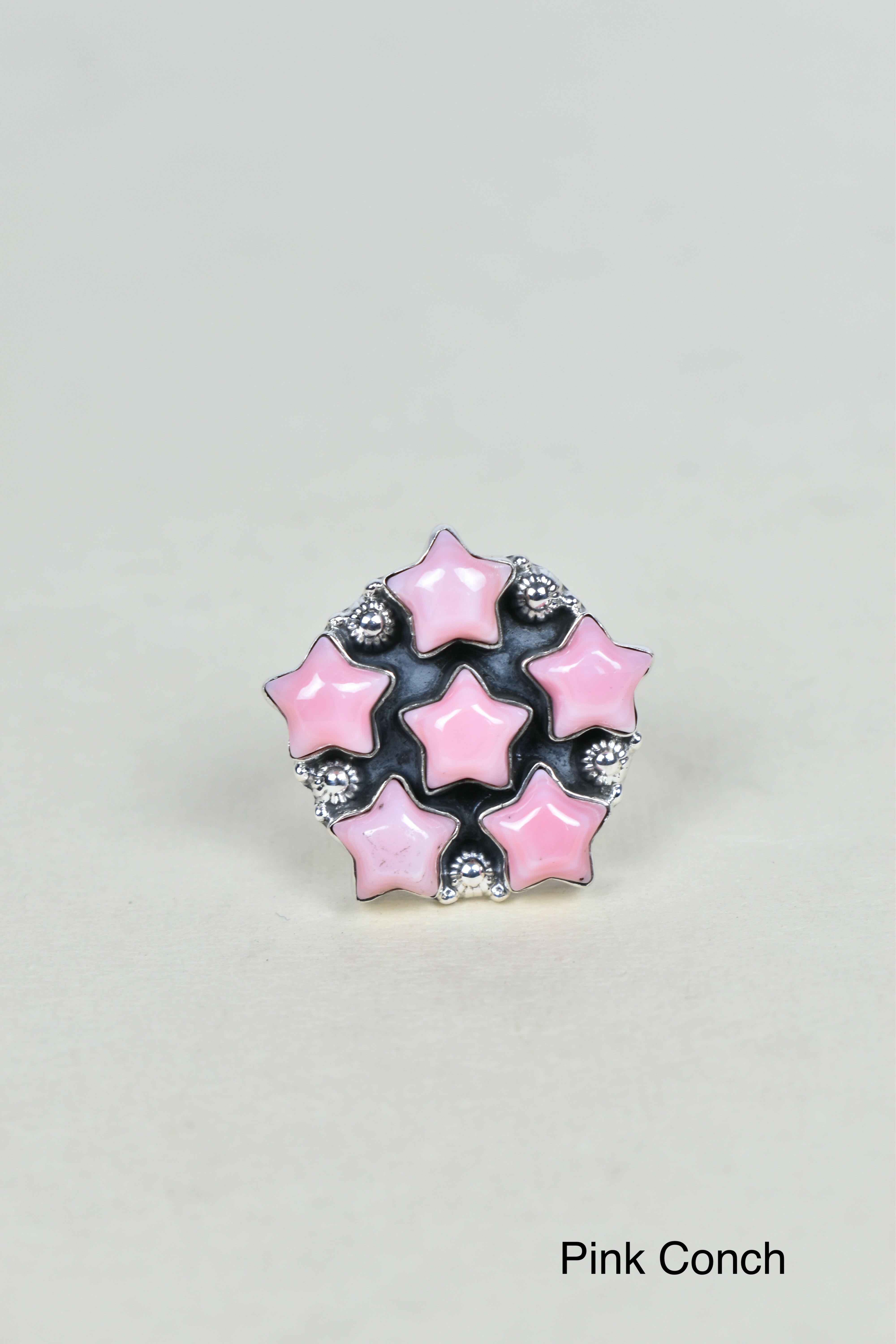 5 Star General Sterling Silver Ring-Cluster Rings-Krush Kandy, Women's Online Fashion Boutique Located in Phoenix, Arizona (Scottsdale Area)