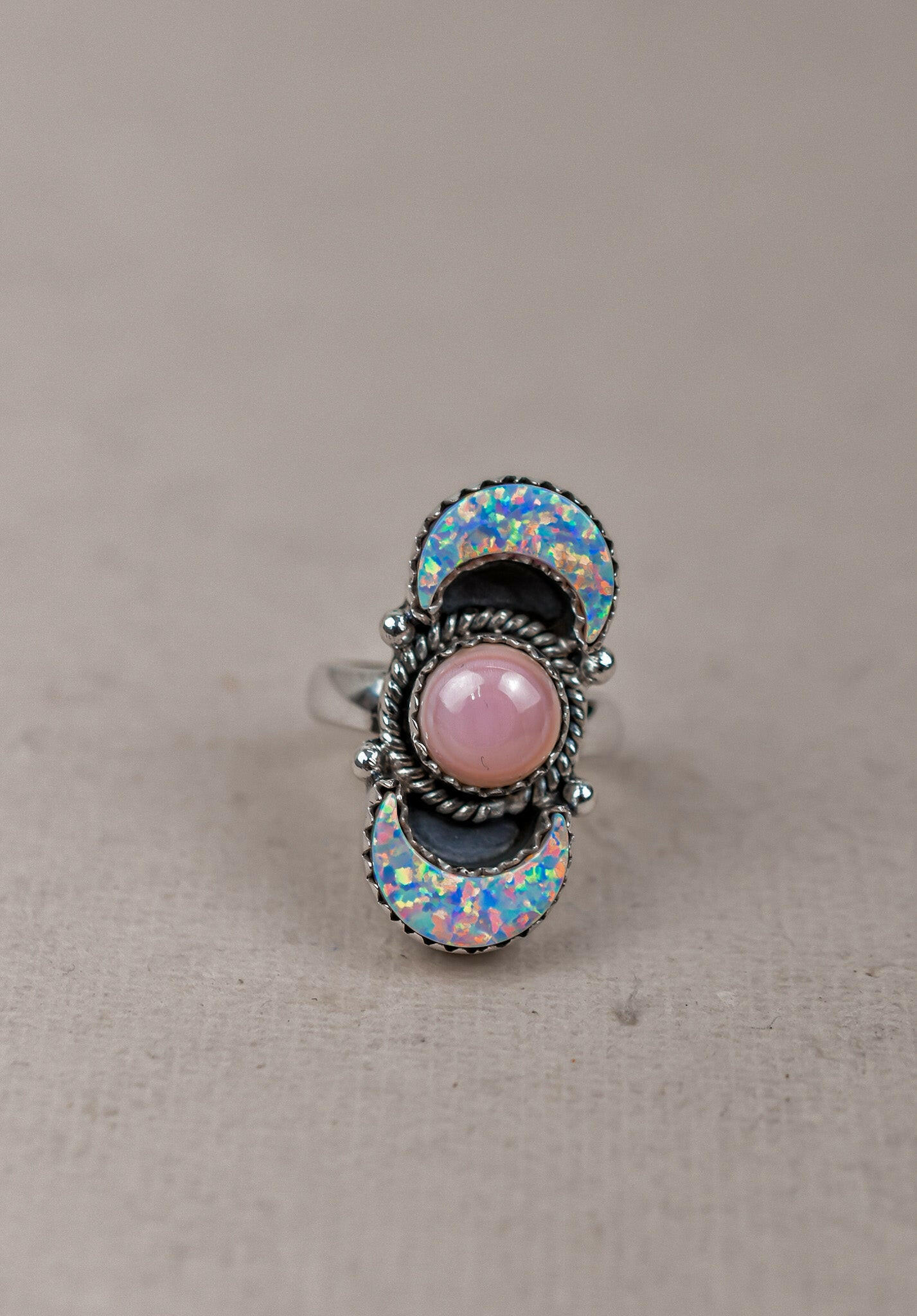 Lunar Crescent Sterling Silver Ring-Crawler Rings-Krush Kandy, Women's Online Fashion Boutique Located in Phoenix, Arizona (Scottsdale Area)