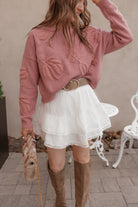 Delicate Viral Ruffle Lace Trim Skirt-Skirts-Krush Kandy, Women's Online Fashion Boutique Located in Phoenix, Arizona (Scottsdale Area)