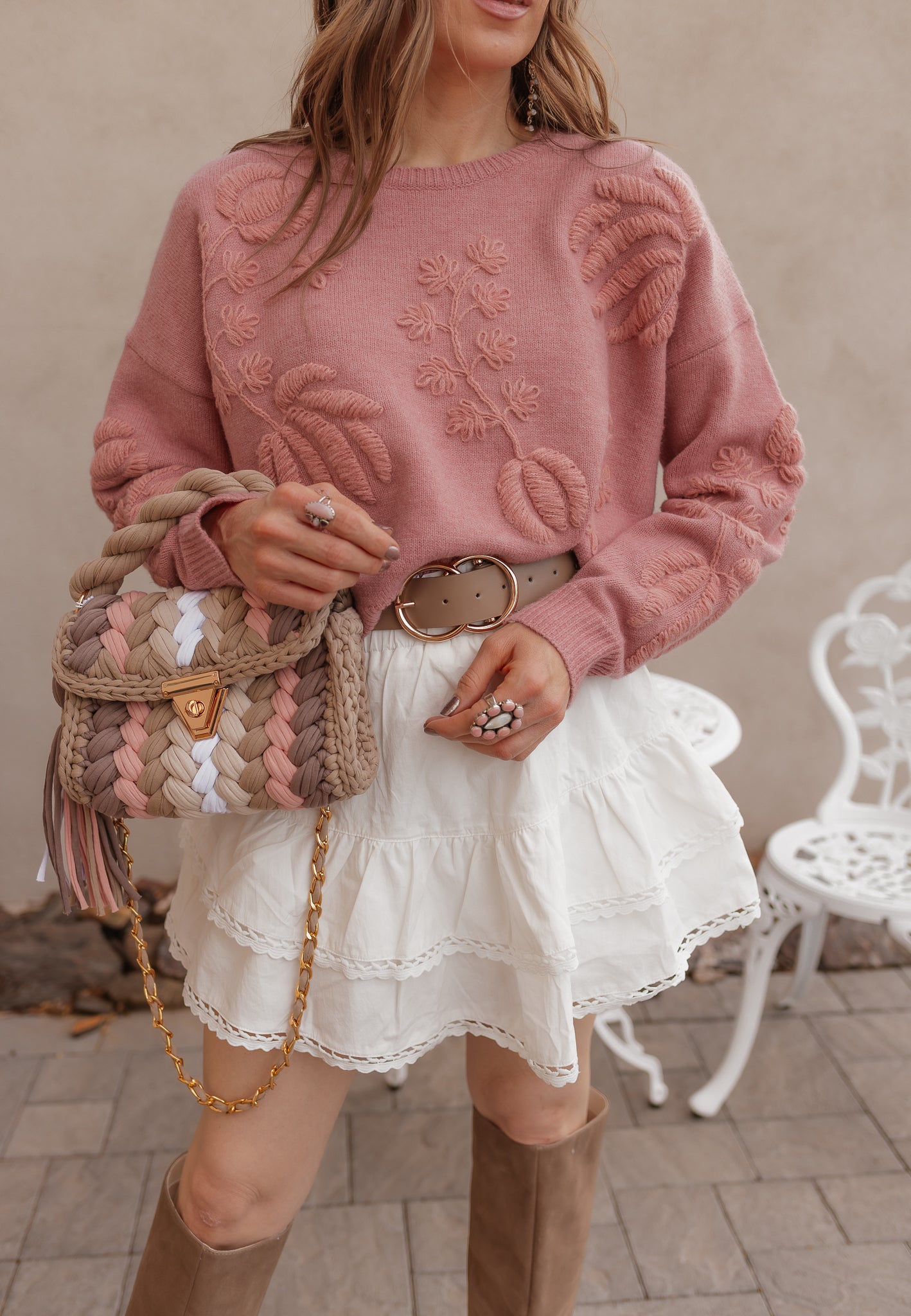 Delicate Viral Ruffle Lace Trim Skirt-Skirts-Krush Kandy, Women's Online Fashion Boutique Located in Phoenix, Arizona (Scottsdale Area)