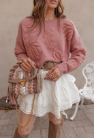 Delicate Viral Ruffle Lace Trim Skirt-Skirts-Krush Kandy, Women's Online Fashion Boutique Located in Phoenix, Arizona (Scottsdale Area)