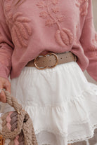 Delicate Viral Ruffle Lace Trim Skirt-Skirts-Krush Kandy, Women's Online Fashion Boutique Located in Phoenix, Arizona (Scottsdale Area)