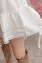 Delicate Viral Ruffle Lace Trim Skirt-Skirts-Krush Kandy, Women's Online Fashion Boutique Located in Phoenix, Arizona (Scottsdale Area)