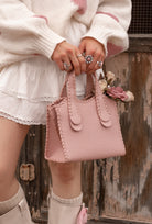 Marla Whipstitch Satchel Tote Bag-handbags-Krush Kandy, Women's Online Fashion Boutique Located in Phoenix, Arizona (Scottsdale Area)