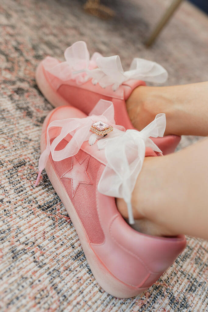 The Sandy Star Sneaker, Pink-Sneakers-Krush Kandy, Women's Online Fashion Boutique Located in Phoenix, Arizona (Scottsdale Area)