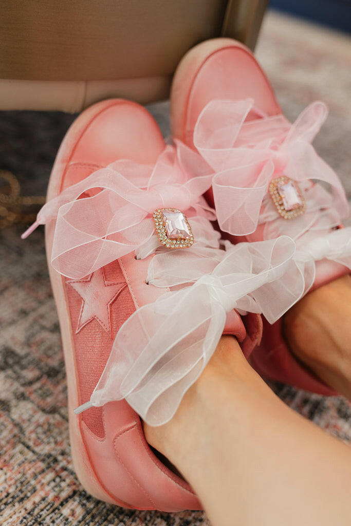 The Sandy Star Sneaker, Pink-Sneakers-Krush Kandy, Women's Online Fashion Boutique Located in Phoenix, Arizona (Scottsdale Area)