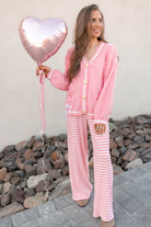 Wide Leg Stripe Tie Pants-Pants-Krush Kandy, Women's Online Fashion Boutique Located in Phoenix, Arizona (Scottsdale Area)