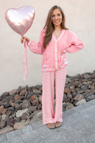 Wide Leg Stripe Tie Pants-Pants-Krush Kandy, Women's Online Fashion Boutique Located in Phoenix, Arizona (Scottsdale Area)