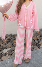 Wide Leg Stripe Tie Pants-Pants-Krush Kandy, Women's Online Fashion Boutique Located in Phoenix, Arizona (Scottsdale Area)