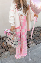 Wide Leg Stripe Tie Pants-Pants-Krush Kandy, Women's Online Fashion Boutique Located in Phoenix, Arizona (Scottsdale Area)