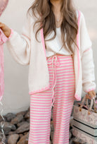 Contrast Open Front Dropped Shoulder Cardigan-Cardigan-Krush Kandy, Women's Online Fashion Boutique Located in Phoenix, Arizona (Scottsdale Area)