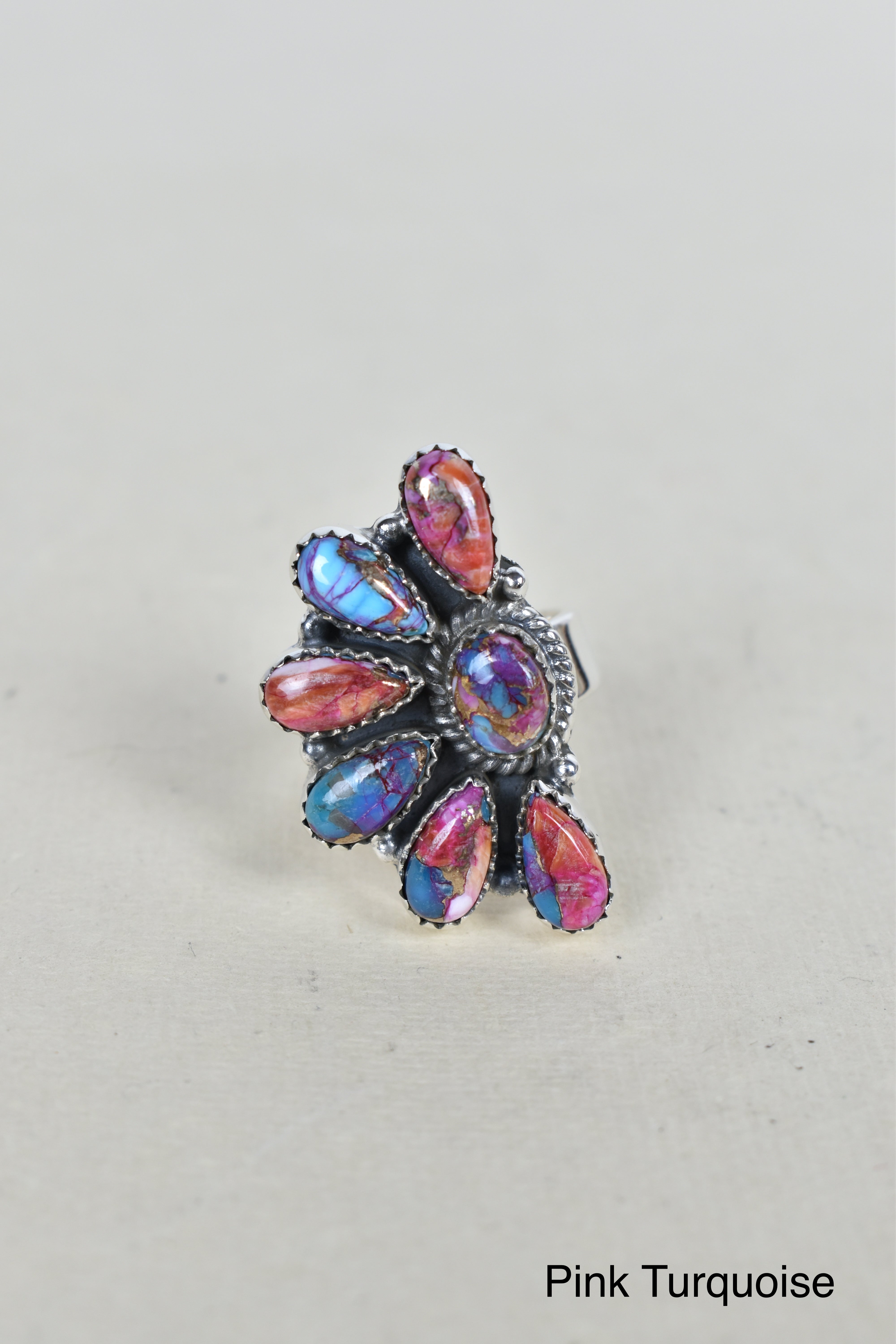 Lazy Daisy Sterling Jeweled Half Ring-Rings-Krush Kandy, Women's Online Fashion Boutique Located in Phoenix, Arizona (Scottsdale Area)