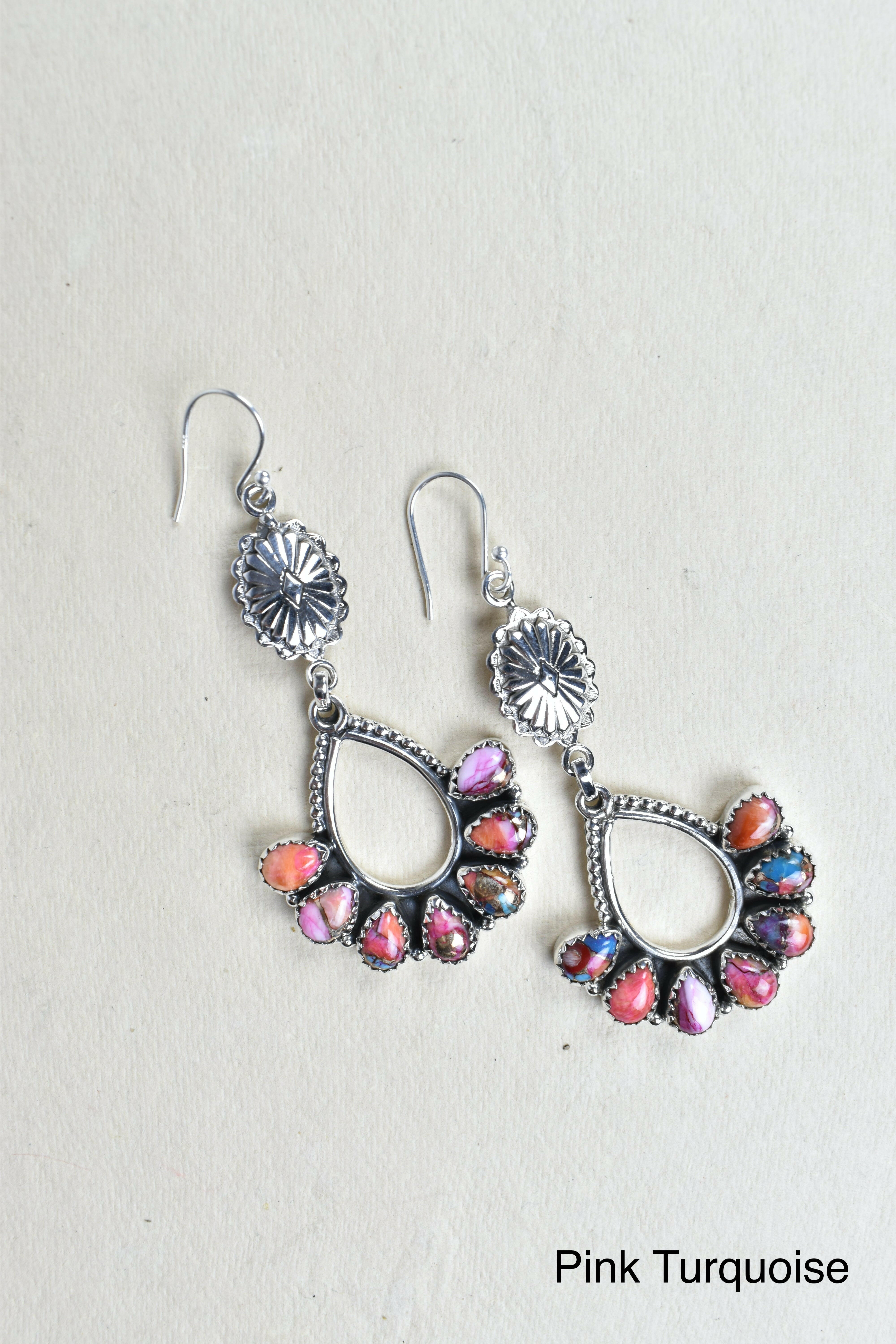 Concho Brielle Earring-Drop Earrings-Krush Kandy, Women's Online Fashion Boutique Located in Phoenix, Arizona (Scottsdale Area)